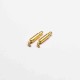 Pogo Pin Types Single Core Brass Gold Plating Needle Shaft Tail Bend Pogo Pin Types Single Core Brass Gold Plating Needle Shaft Tail Bend