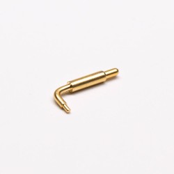 Right Angle Pogo Pin Shaped Series Bending Type Brass Gold Plating Connector