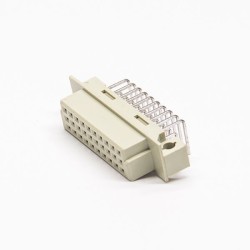 Din 41612 Connector Types 30 Pin Right Angle A+B+C 3 Rows Pcb Mount Female Panel Receptacles