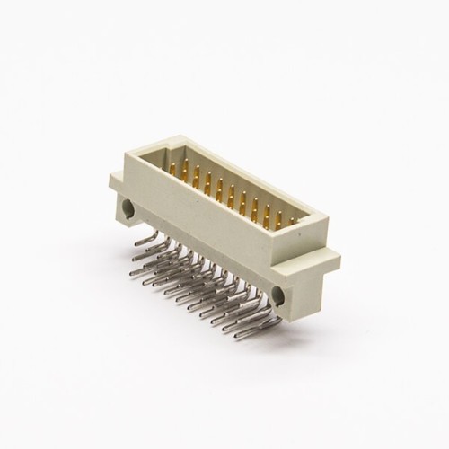 Din 41612 Pcb Connector 30 Pin Right Angle A+B+C Three Rows Pcb Mount Male Panel Receptacles Din 41612 Pcb Connector 30 Pin Right Angle A+B+C Three Rows Pcb Mount Male Panel Receptacles