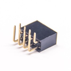 10pcs Right Angle Female Header Pin Connector Dual Row Y Type 2.54mm Picth