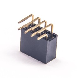 10pcs Right Angle Female Header Pin Connector Dual Row Y Type 2.54mm Picth