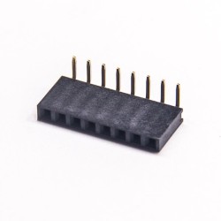 10pcs Right Angle Single Row Female Header 2.54mm Picth Y Type 8 Way DIP