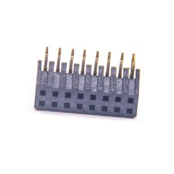 2pcs 2X8 Female Header 90 Degree Single Row 2.0mm Picth DIP Type