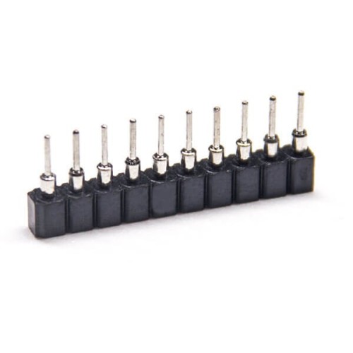 2pcs Female Pin Header Straight 2.0mm Circular Holes Single Row DIP Type 2pcs Female Pin Header Straight 2.0mm Circular Holes Single Row DIP Type