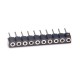 2pcs Female Pin Header Straight 2.0mm Circular Holes Single Row DIP Type 2pcs Female Pin Header Straight 2.0mm Circular Holes Single Row DIP Type