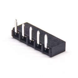 3pcs 2mm Header Right Angle 5 Pin Single Row Dip Type