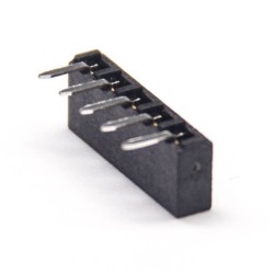 3pcs 2mm Header Right Angle 5 Pin Single Row Dip Type