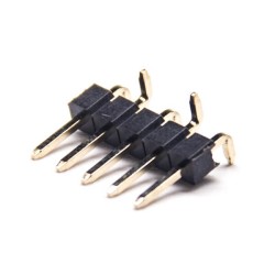 3pcs 5 Pin Header Connector 2.54mm Pitch 180 Degree SMT Type