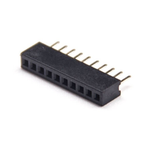 3pcs Single Row Female Pin Header 180 Degree 1.27mm Picth Through Hole 3pcs Single Row Female Pin Header 180 Degree 1.27mm Picth Through Hole