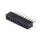 3pcs Single Row Female Pin Header 180 Degree 1.27mm Picth Through Hole 3pcs Single Row Female Pin Header 180 Degree 1.27mm Picth Through Hole