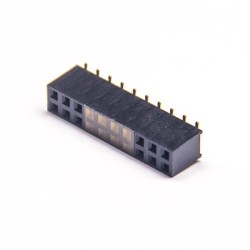 PH2.54mm Female Header SMT Type 180 Degree U Type Dual Row 7.1mm palstic Height 2*10 20 Pin