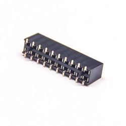 PH2.54mm Female Header SMT Type 180 Degree U Type Dual Row 7.1mm palstic Height 2*10 20 Pin