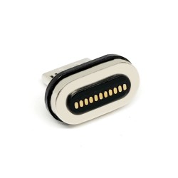 11-Pin Oval Shape Magnetic MICRO Male Connector with Fast Charging Interface for Reliable Power Delivery