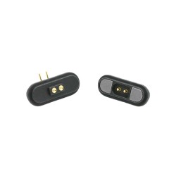 2Pin Magnetic Connector with HighCurrent Male End Bendable BarShaped Magnetic Adsorption Connector