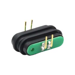 2Pin Magnetic Connector with HighCurrent Male End Bendable BarShaped Magnetic Adsorption Connector