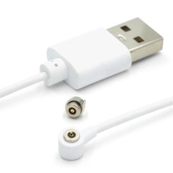 4mm Diameter 2Pin Magnetic Connector Head Male Female Magnetic Adsorption Circular Data Charging Cable