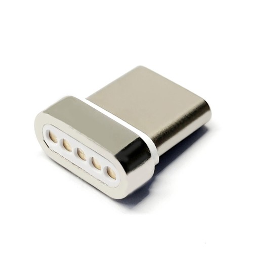 5-Pin Magnetic Connector with Magnetic Oval Base for Type-C Magnetic Data Cable Accessories 5-Pin Magnetic Connector with Magnetic Oval Base for Type-C Magnetic Data Cable Accessories