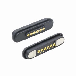 7Pin Bendable Magnetic Connector Male Female Socket Magnetic Head Magnetic Adsorption Contact Terminal