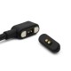 Black and White 2Pin Magnetic Connector Charging Cable Waterproof Magnetic Male Female Socket Black and White 2Pin Magnetic Connector Charging Cable Waterproof Magnetic Male Female Socket