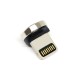 Three-in-One Round Magnetic Male Connector Set with Magnetic Line and USB Connector Three-in-One Round Magnetic Male Connector Set with Magnetic Line and USB Connector
