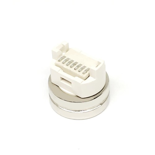 Vertical Mounting 7-Pin SMT Round Magnetic Connector with 7mm Line End for PCB Boards Vertical Mounting 7-Pin SMT Round Magnetic Connector with 7mm Line End for PCB Boards
