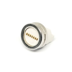 Vertical Mounting 7-Pin SMT Round Magnetic Connector with 7mm Line End for PCB Boards