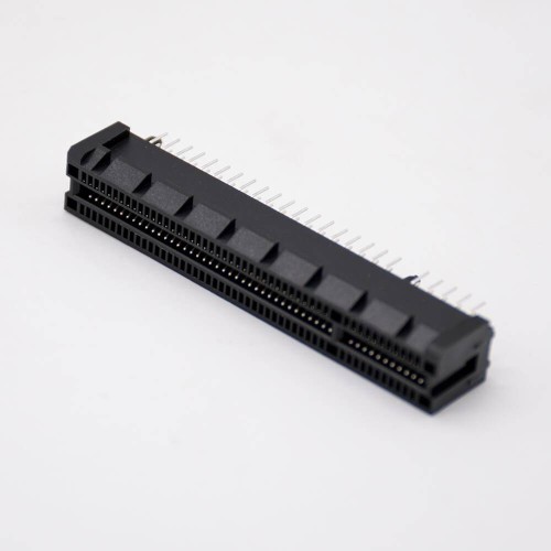 PCIE 98 Pin Connector Plug-in PCB Mount 8X Black Card Slot Connector PCIE 98 Pin Connector Plug-in PCB Mount 8X Black Card Slot Connector