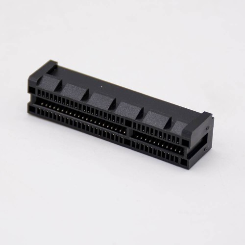 PCIE Interface Connector Black Injection 64 Pin 4X Splint Slot PCIE Interface Connector Black Injection 64 Pin 4X Splint Slot