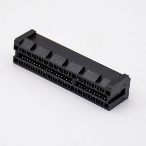 PCIE Interface Connector Black Injection 64 Pin 4X Splint Slot PCIE Interface Connector Black Injection 64 Pin 4X Splint Slot
