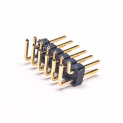 10pcs 2×6 Pin Right Angle Header DIP Type Double Row Gold Plating 2.54mm Pitch
