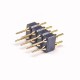 10pcs 8 Pin Header 2X4 Dual Row Circular Holes 180 Degree 2.54mm Gap DIP Type 10pcs 8 Pin Header 2X4 Dual Row Circular Holes 180 Degree 2.54mm Gap DIP Type
