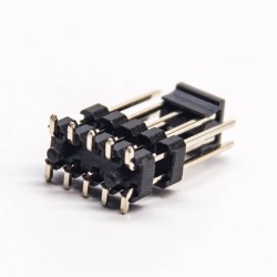 10pcs Double Row Male Pin Header Double Plastic 10 Pin SMT Type 180 Degree PCB Mount Connector