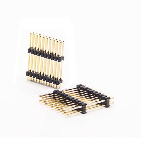 2pcs 2.54mm Pitch Dual Row 180 Degree Pin Header Through Hole 2pcs 2.54mm Pitch Dual Row 180 Degree Pin Header Through Hole