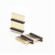 2pcs 2.54mm Pitch Dual Row 180 Degree Pin Header Through Hole 2pcs 2.54mm Pitch Dual Row 180 Degree Pin Header Through Hole