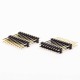 2pcs 2.54mm Pitch Dual Row 180 Degree Pin Header Through Hole 2pcs 2.54mm Pitch Dual Row 180 Degree Pin Header Through Hole