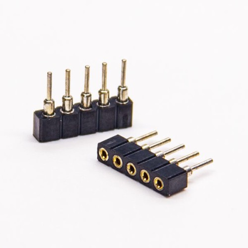 2pcs Female Header Circular Holes Socket 5 Pin 180 Degree 2.0mm Gap 2pcs Female Header Circular Holes Socket 5 Pin 180 Degree 2.0mm Gap