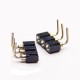 2pcs Female Header Right Angled Circular Holes 3 Way 2.54mm Pitch DIP 2pcs Female Header Right Angled Circular Holes 3 Way 2.54mm Pitch DIP