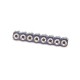 3pcs 8 Pin Female Header Round Holes Sochet Single Row Connector 3pcs 8 Pin Female Header Round Holes Sochet Single Row Connector