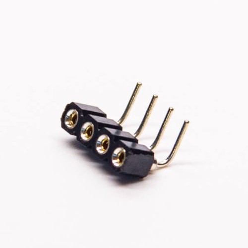 4 Pin Circular Holes Female Header 2.54mm Pitch 90 Degree (2pcs) 4 Pin Circular Holes Female Header 2.54mm Pitch 90 Degree (2pcs)
