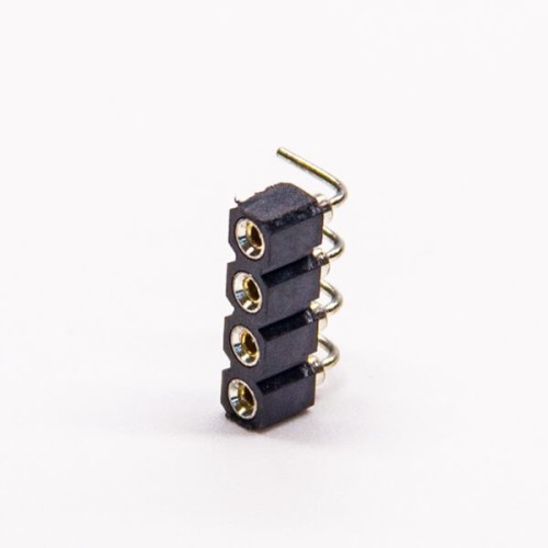 4 Pin Circular Holes Female Header 2.54mm Pitch 90 Degree (2pcs) 4 Pin Circular Holes Female Header 2.54mm Pitch 90 Degree (2pcs)
