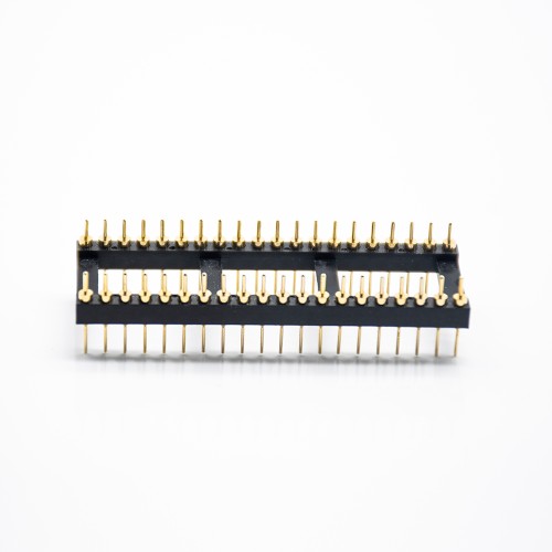 40 Pin Male Header IC Circular Holes 2.54 Gap Dual Row SMT 40 Pin Male Header IC Circular Holes 2.54 Gap Dual Row SMT