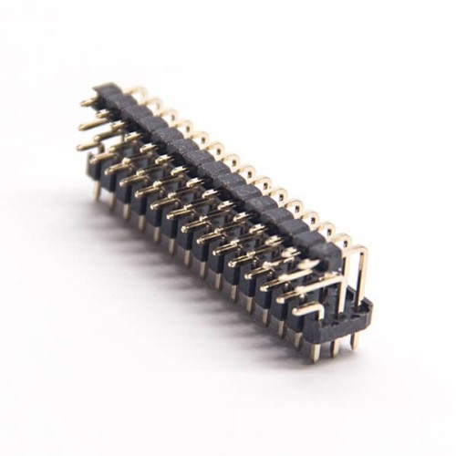 90 Degree Pin Header 3 Row Dual Plastic 2.0mm Through Hole PCB Mount 90 Degree Pin Header 3 Row Dual Plastic 2.0mm Through Hole PCB Mount