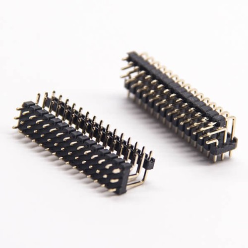 90 Degree Pin Header 3 Row Dual Plastic 2.0mm Through Hole PCB Mount 90 Degree Pin Header 3 Row Dual Plastic 2.0mm Through Hole PCB Mount