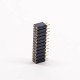 Female Header Circular Holes Dual Row 22 Way 2.54mm Pitch DIP Female Header Circular Holes Dual Row 22 Way 2.54mm Pitch DIP