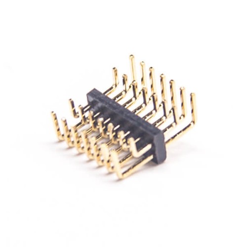 Pin Header 1.27mm Right Angle Dual Row Through Hole 2x7 pin U Type Pin Header 1.27mm Right Angle Dual Row Through Hole 2x7 pin U Type
