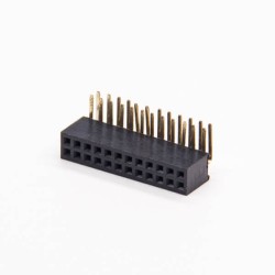 Pin Header Right Angle Female 1.27 2×12 PIN H4.3 DIP Type (2pcs)
