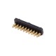 Brass Pogo Pin Connector Multi Pin Series 2.2MM Pitch Single Row 10 Pin Side-mounted Brass Pogo Pin Connector Multi Pin Series 2.2MM Pitch Single Row 10 Pin Side-mounted