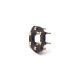 Circular Pogo Pin Connector 6 Pin Plug-in Type Gold Plating Brass 11MM Pitch Insert Welded Circular Pogo Pin Connector 6 Pin Plug-in Type Gold Plating Brass 11MM Pitch Insert Welded