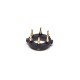 Circular Pogo Pin Connector 6 Pin Plug-in Type Gold Plating Brass 11MM Pitch Insert Welded Circular Pogo Pin Connector 6 Pin Plug-in Type Gold Plating Brass 11MM Pitch Insert Welded